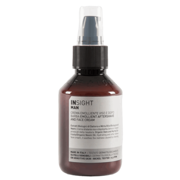 Emollient after shave and face cream